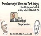 Tarih Bölümü Konferansları - 21 [Erken Cumhuriyet Döneminde Tarih Anlayışı]