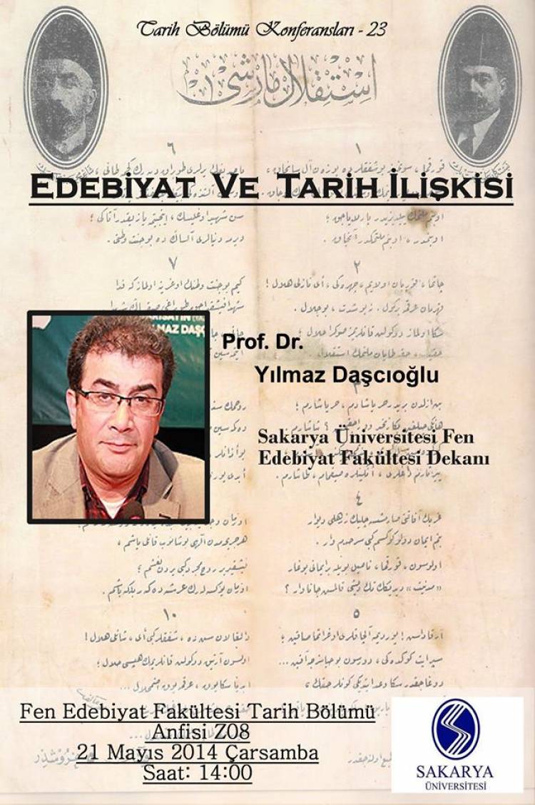 Tarih Bölümü Konferansları - 23 [Edebiyat ve Tarih İlişkisi]
