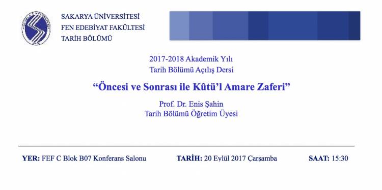 2017-2018 Akademik Yılı Açılış Dersi