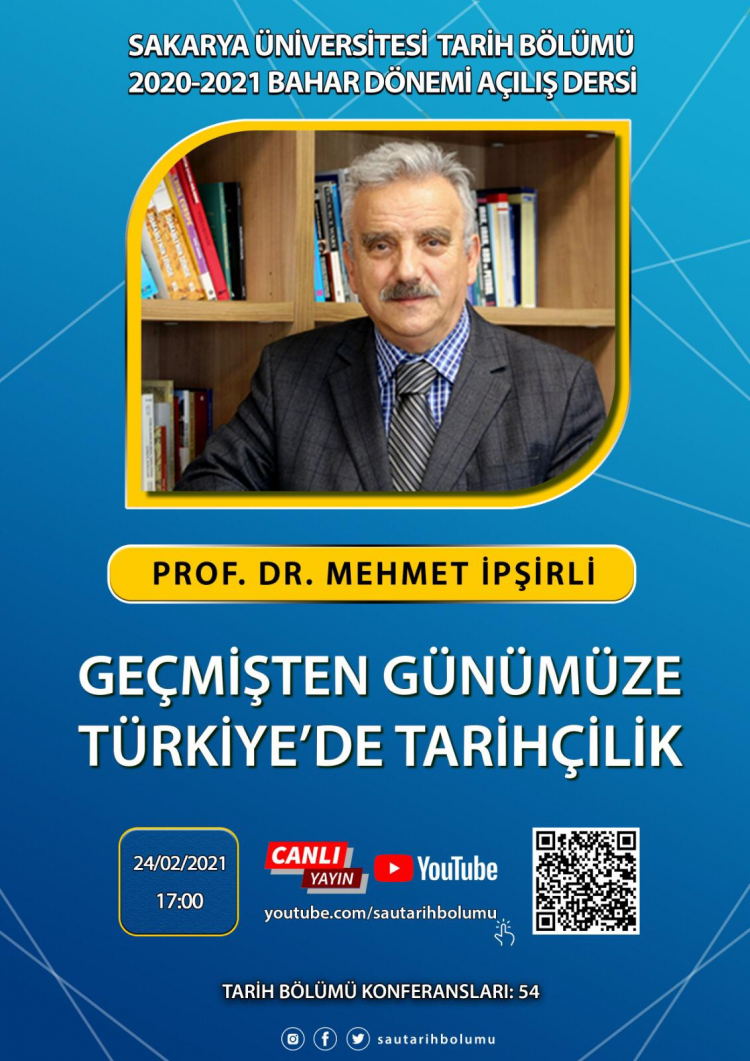 Tarih Bölümü Konferansları - 54 [Prof. Dr. Mehmet İpşirli]